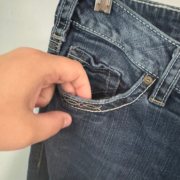 Silver Jeans Santorini Capri Jeans Women's Size 30 Waist Darker Medium Wash - Picture 4 of 7